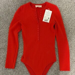 Sezane Billy Bodysuit Merino Wool